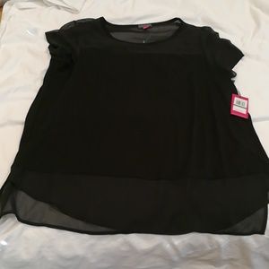 Vince Camuto dressy black top size L